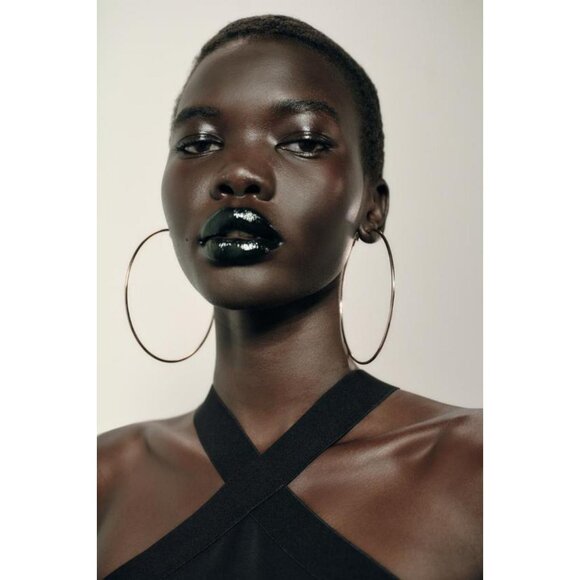 ZARA STRETCH LONG DRESS WITH FRINGING - Picture 4 of 12